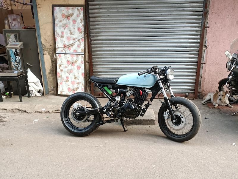Custom scrambler/cafe-racer build completed at the shop — The Bike Shoppy, Vashi, Navi Mumbai