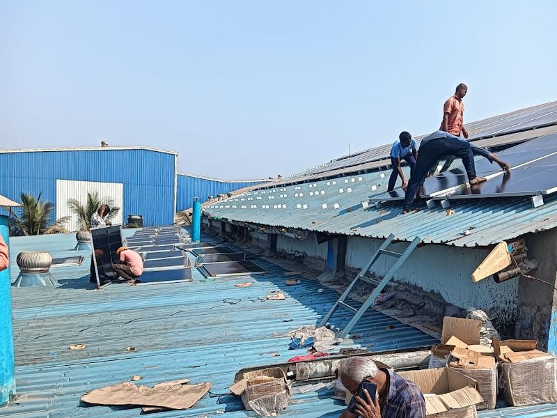 At work — Zinco Roofing Solution, Dombivli