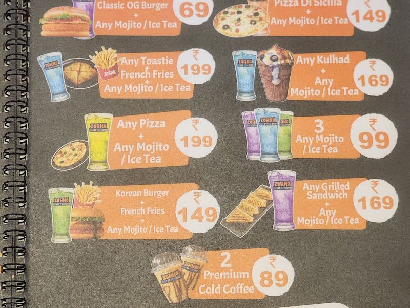 Menu — Zorko, Navi Mumbai