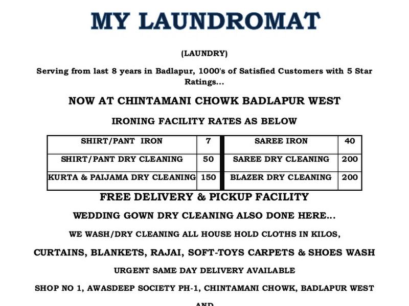 Gallery — My Laundromat, Badlapur West
