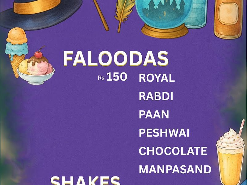 Menu — Magic Scoop, Thane