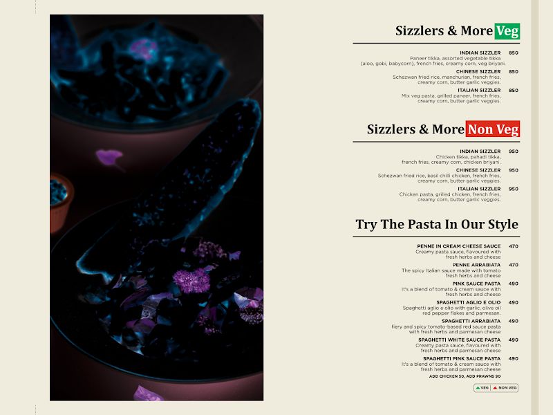 Menu — Mad Over Masala (MOM), Thane