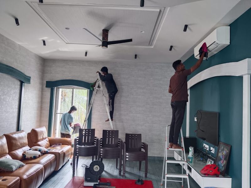 At work — Mangesh Deep Cleaning Services, Pune