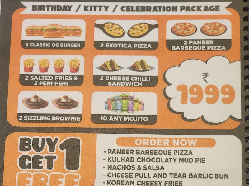 Menu — Zorko, Navi Mumbai
