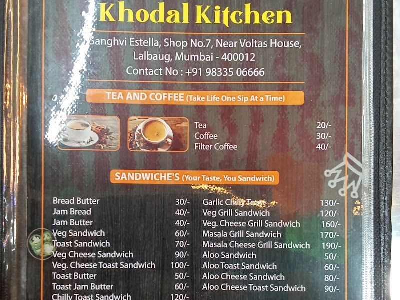 Menu — Khodal Kitchen, Mumbai