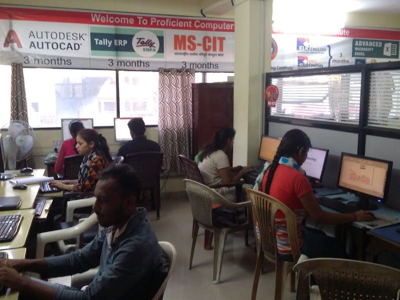 At work — Proficient Computer Academy & Typewriting Institute, Pune