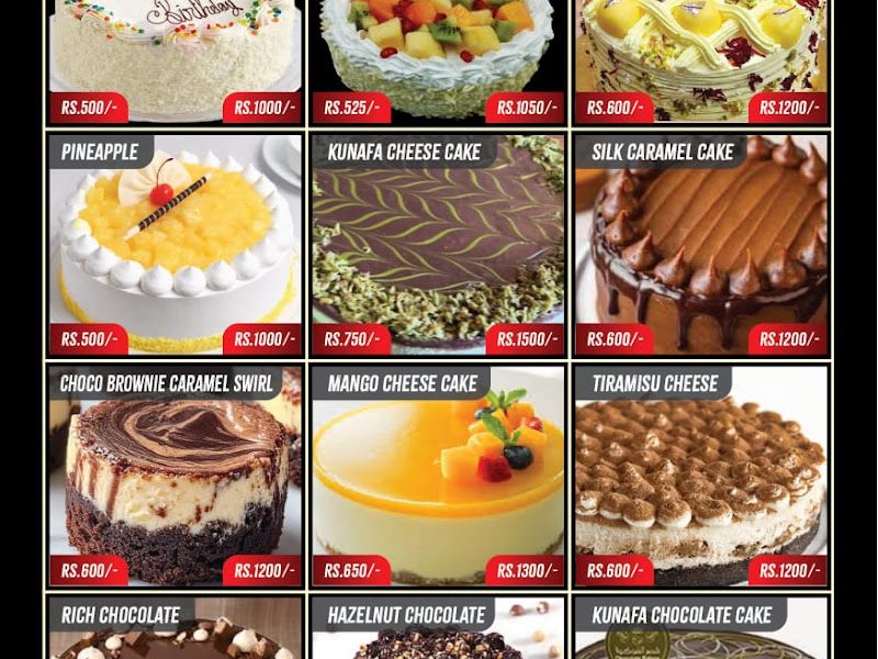 Menu — Cake Walk 72, Mumbai