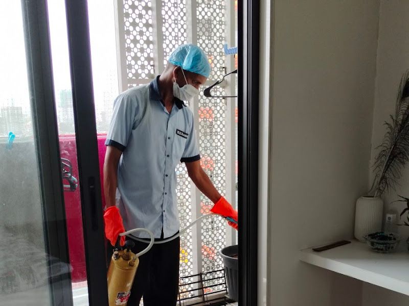 At work — NS Pest Control, Mumbai