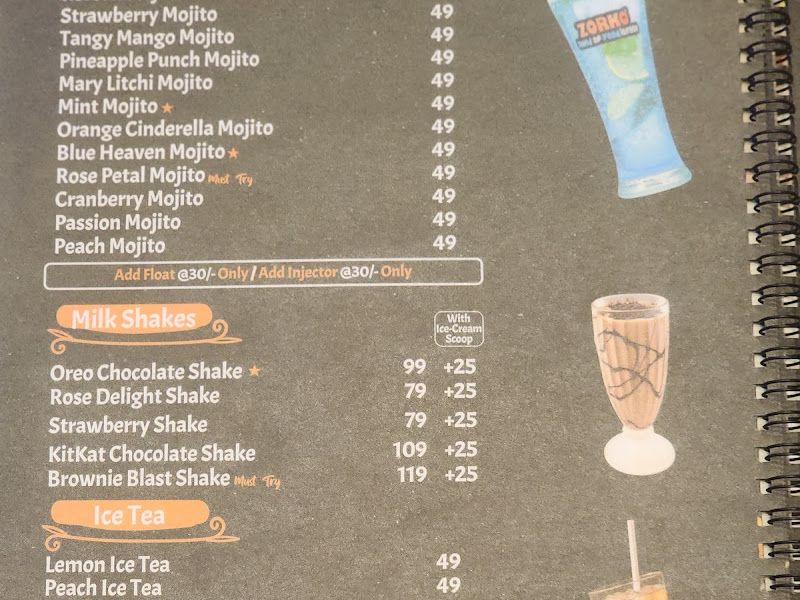 Menu — Zorko, Navi Mumbai