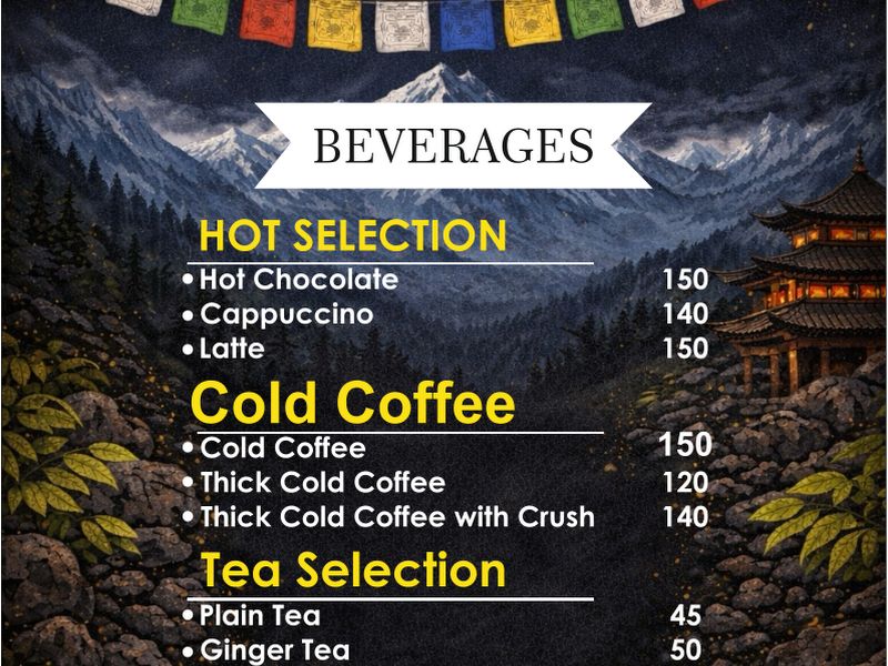 Menu — Pahadi Cafe, Pune