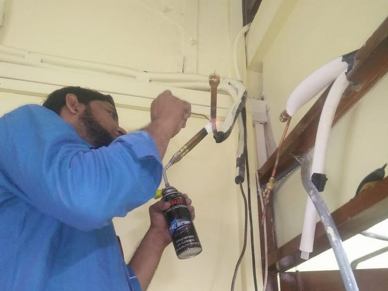 At work — I.M. Air-Conditioning and Refrigeration Services, Kalyan