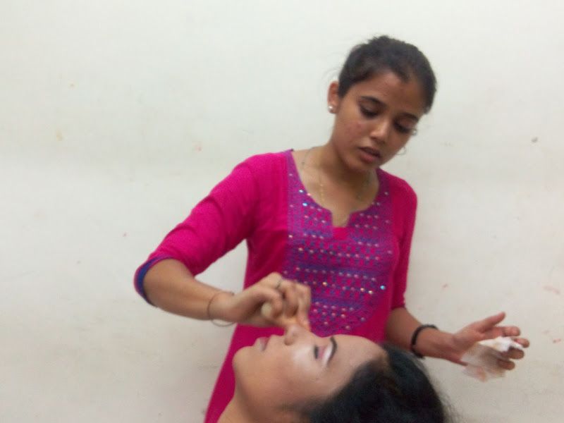 At work — Annie Khan's Beauty Studio, Kalyan West