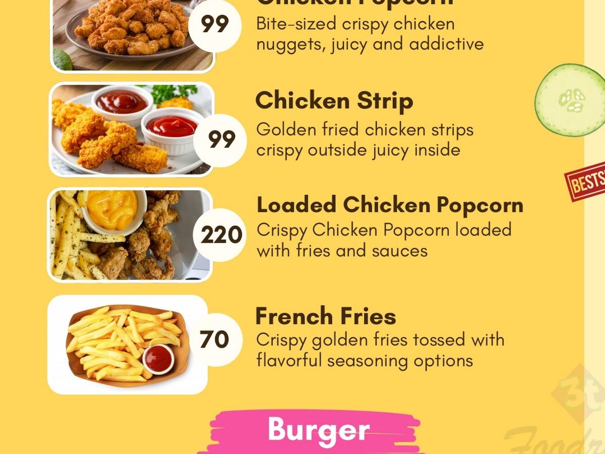 Menu — 3T Foodrink - Best Biryani & Roll in Ashok Rajpath, Muhammadpur, Patna