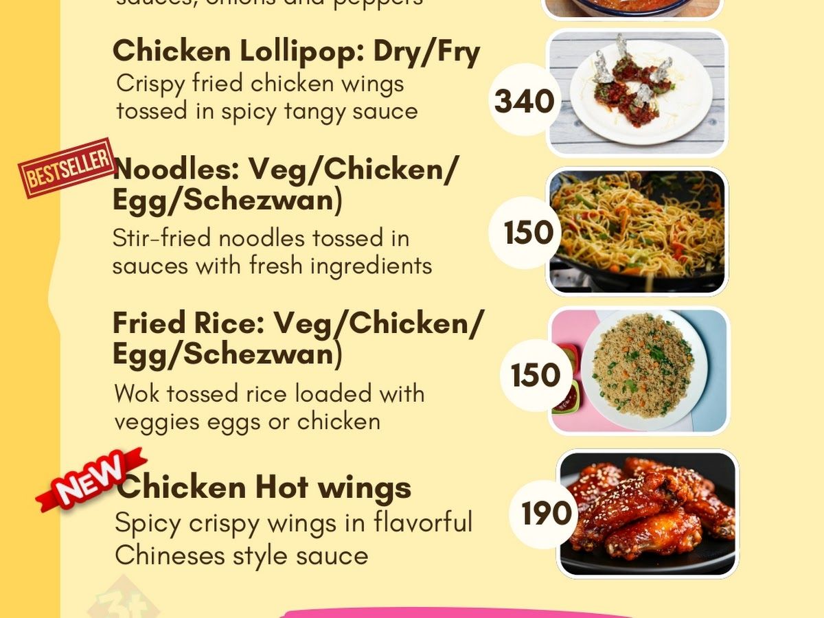 Menu — 3T Foodrink - Best Biryani & Roll in Ashok Rajpath, Muhammadpur, Patna