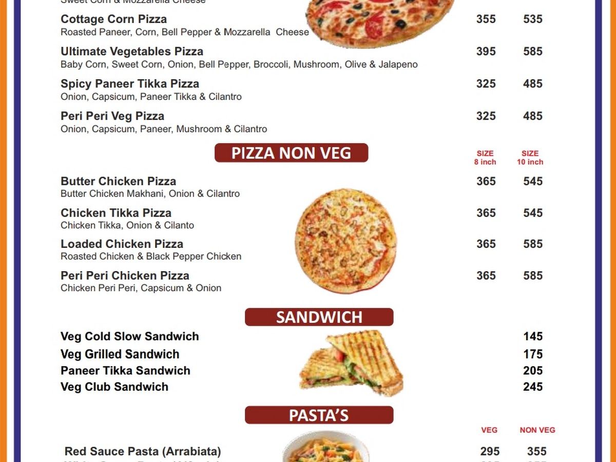 Menu — Raj restaurant, Greenwood City, Gurugram