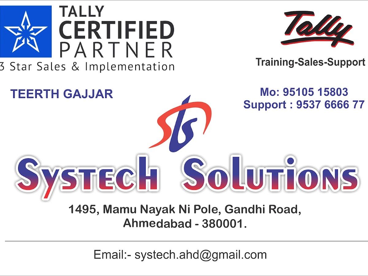 Gallery — Systech Solutions | Tally Specialist, Nilmani Society, Ahmedabad