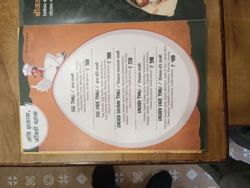 Menu — POTBHAR MALVANI, Ghantali, Thane
