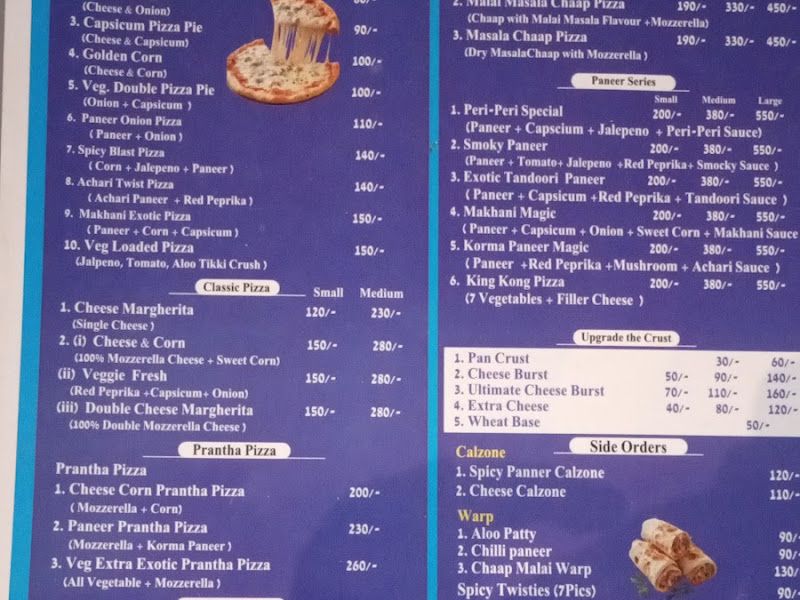 Menu — DOLSON PIZZA, Bandikui