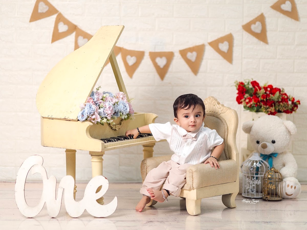 Pre-birthday shoot with creative props at The Happy Snaps