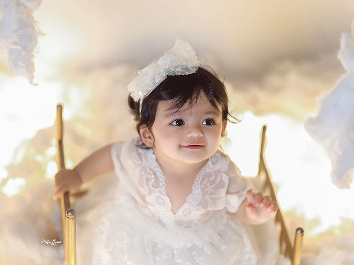Baby shoot styling with mother and baby dresses included