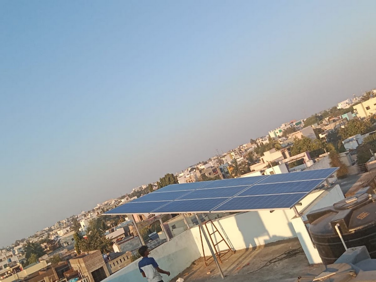 Rooftop solar array installed for a housing society in Pune