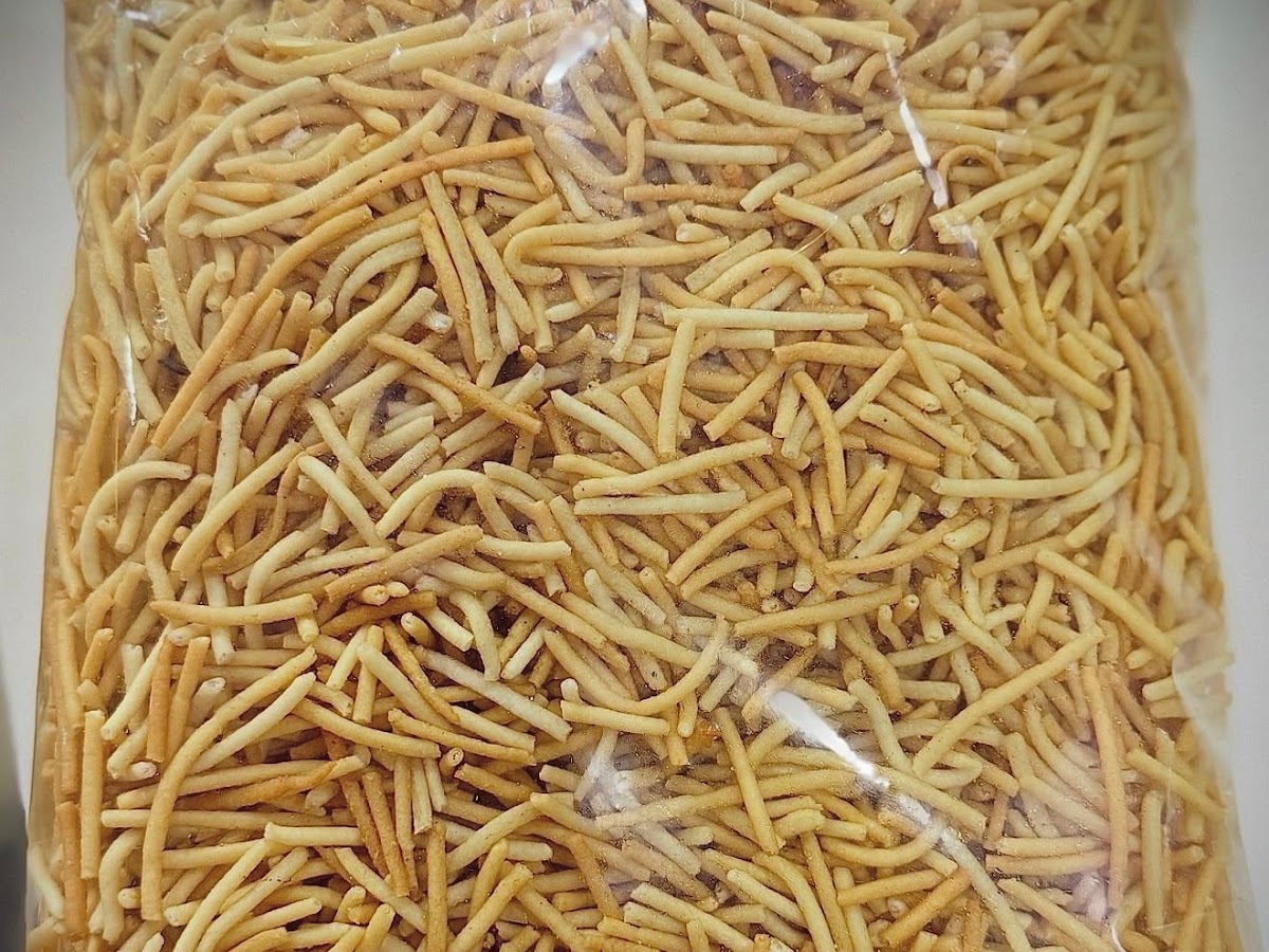 Fresh Papdi Sev and chakali at Chirag Farsan