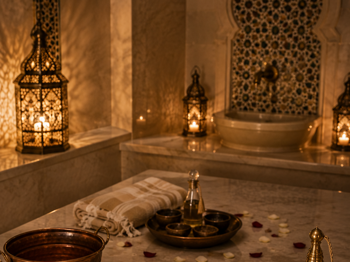 Massage therapy setup at Mitsu Wellness Spa, Hiranandani Meadows