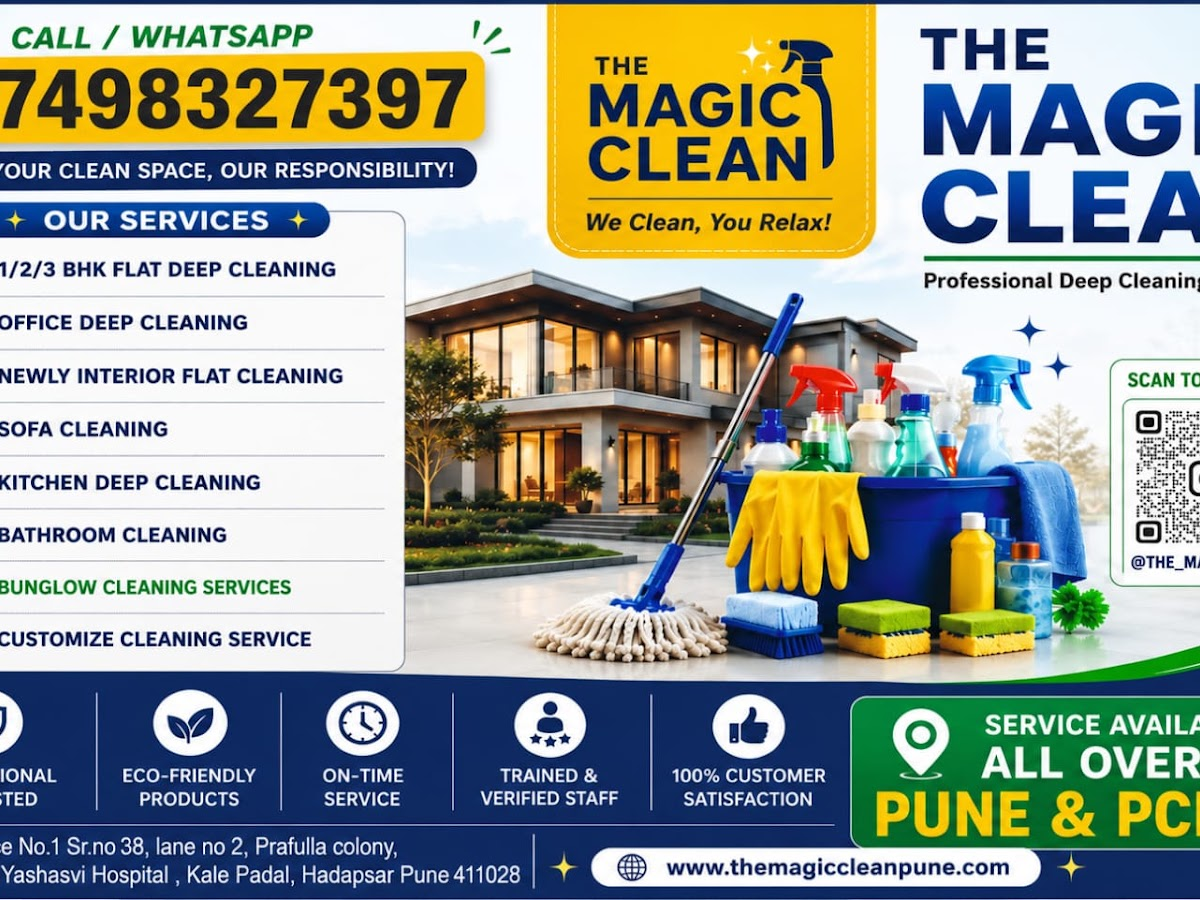 The Magic Clean professional cleaning service in Hadapsar, Pune